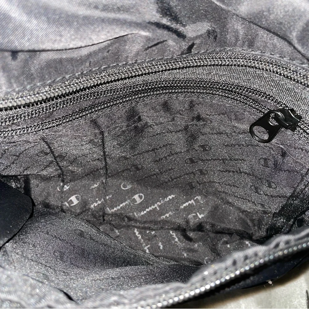 Champion Black Backpack with Bold Oversized C Logo OS